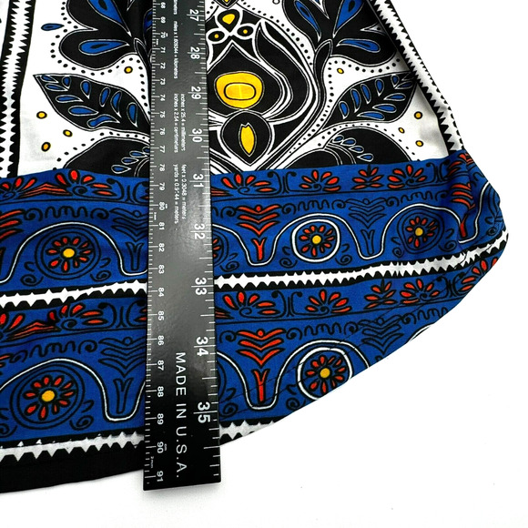 ICE SILK Womens 2XL Sleeveless Silky Pleated Tank Tunic Dress Boho Floral Hippie - Picture 8 of 8